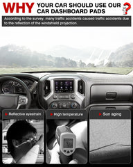 Autorder dashboard cover close-up shows sensor cutouts for Silverado/Sierra.