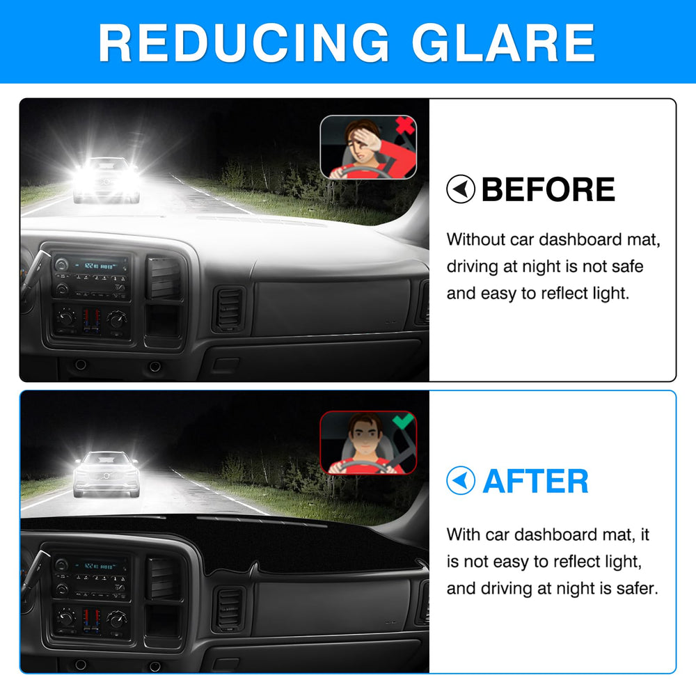 Autorder Suburban Tahoe dashboard cover snugly fits the dash, reducing movement