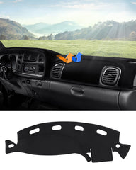 Autorder dash cover for Dodge Ram with precise sensor and vent cutouts.