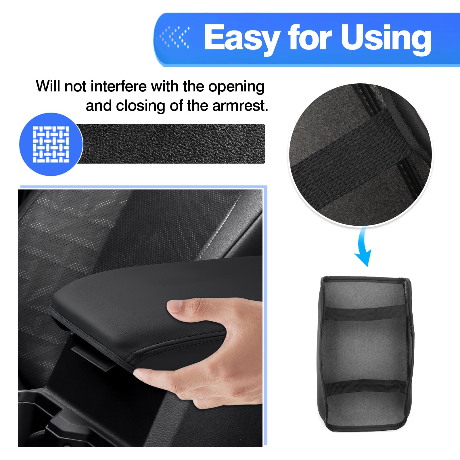 Autorder easy-install center console demonstrating a secure, tool-free fit for Tacoma