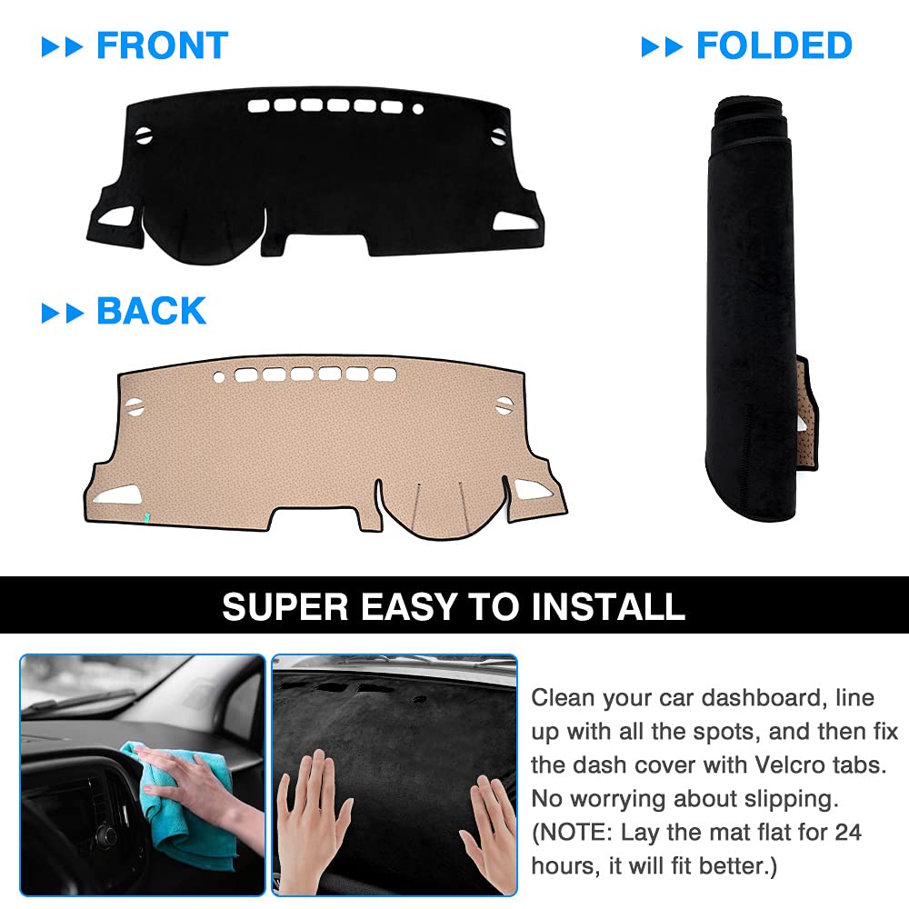 Autorder easy-install dash cover requires no glue, quick setup.