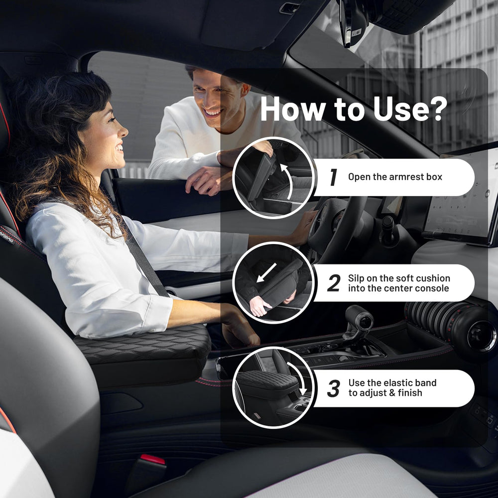 Simple bucket-seat installation with quick-fit bands for a secure fit.