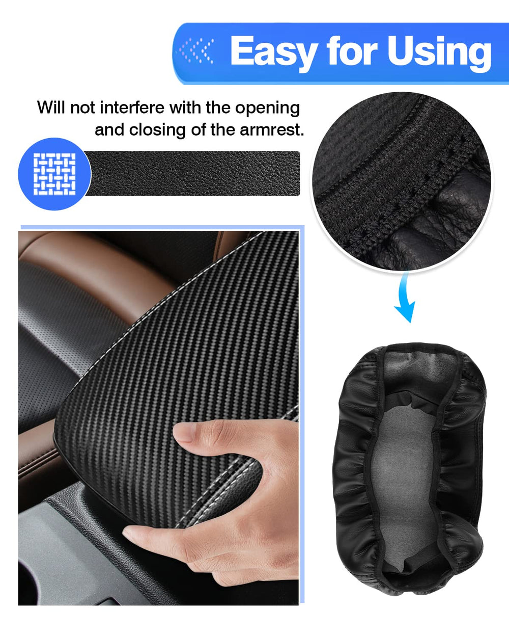 Autorder Escape armrest protector in vegan leather cushions and shields