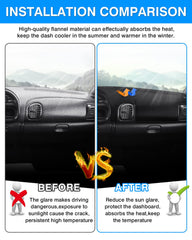 Autorder premium flannel dash fabric offers soft touch and heat absorption.