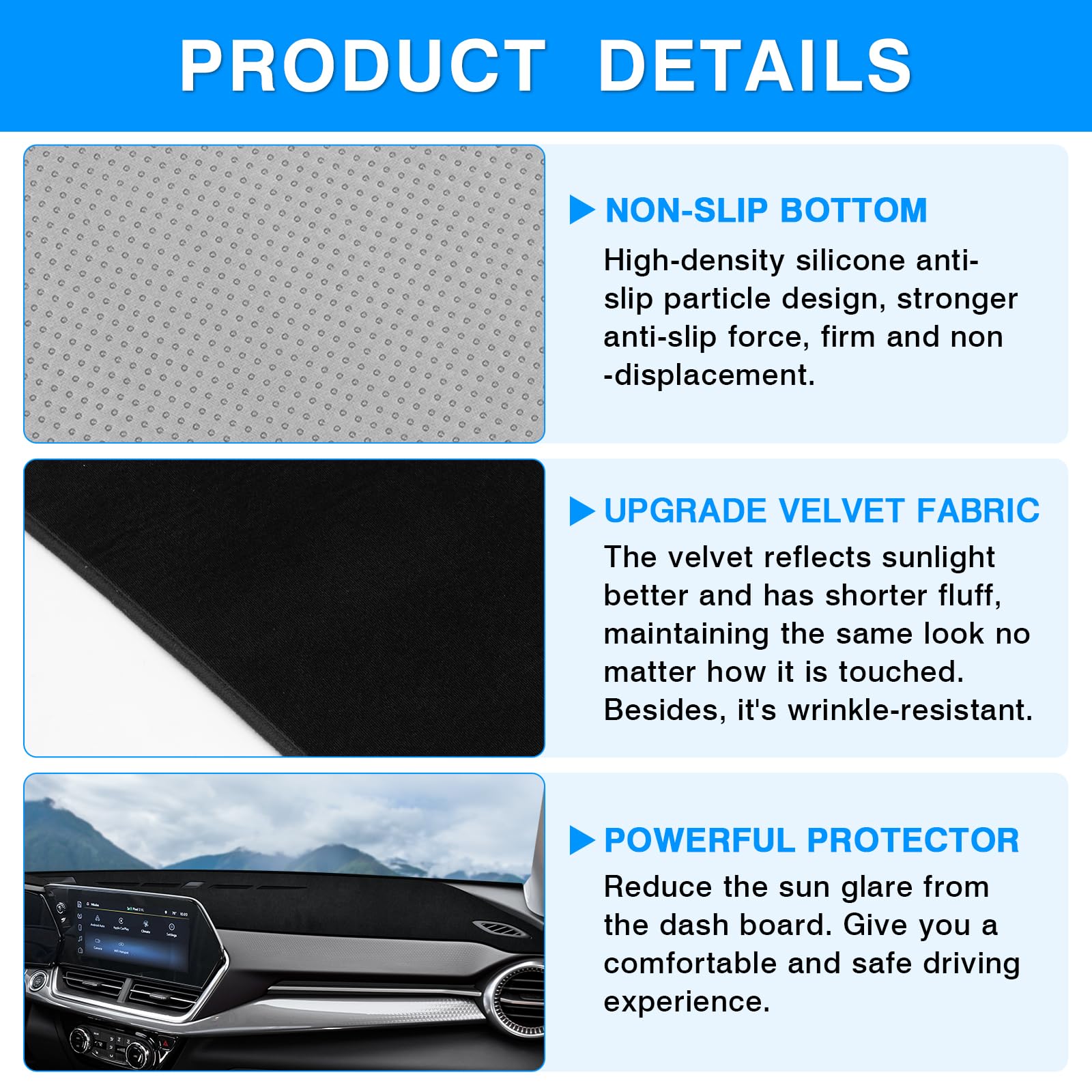 Autorder velvet layer absorbs heat for comfort