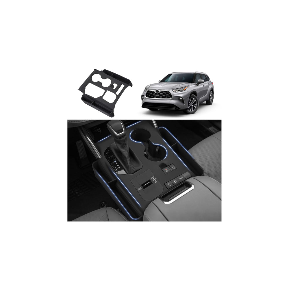 Autorder Highlander center console organizer keeps small items neatly stored.