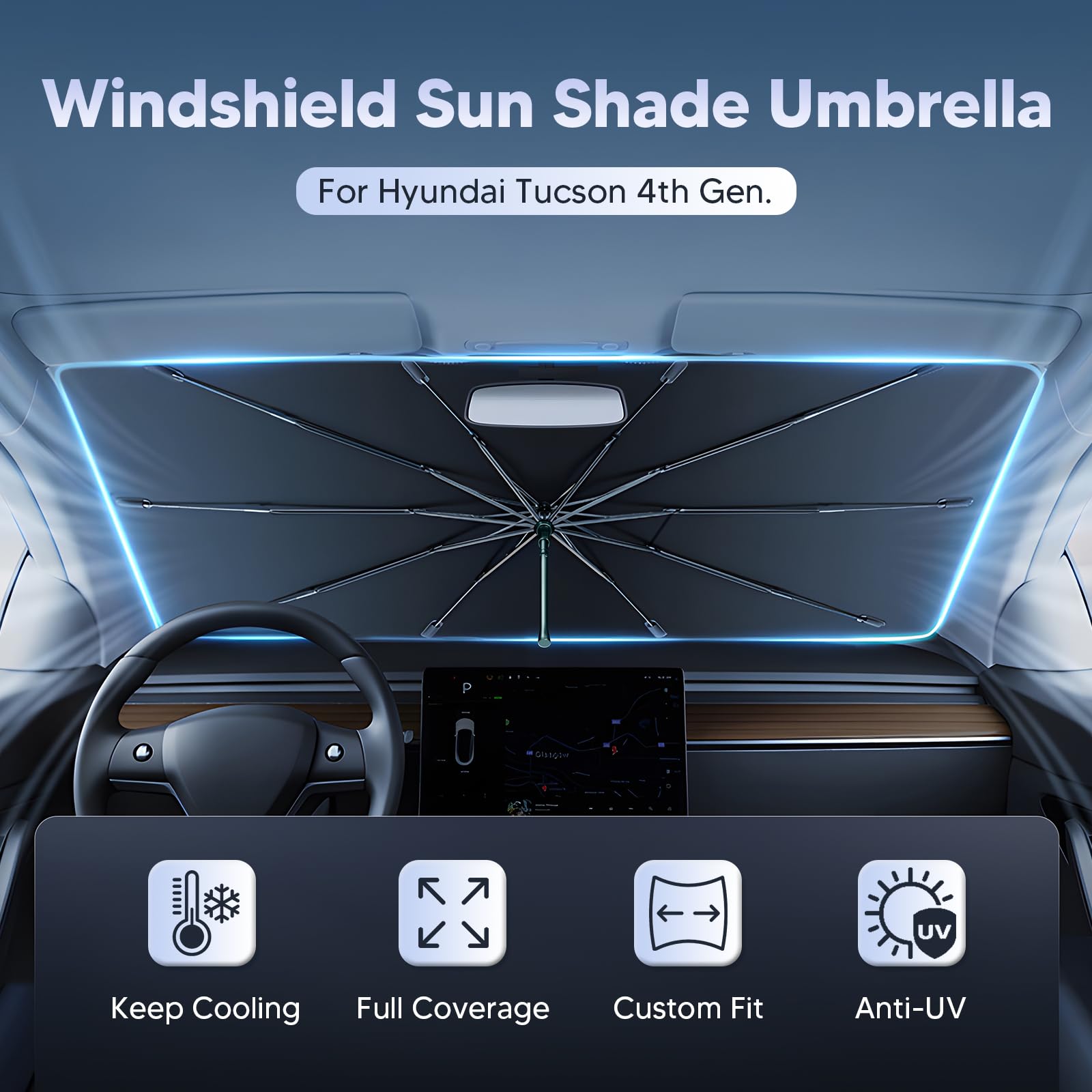 Autorder ice crystal material close-up highlighting cooling and UV protection