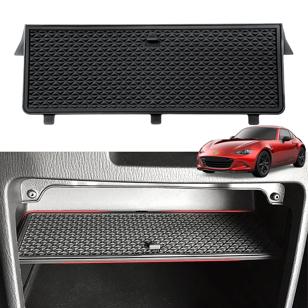 Autorder MX-5 center console organizer keeps essentials neatly organized during drives.