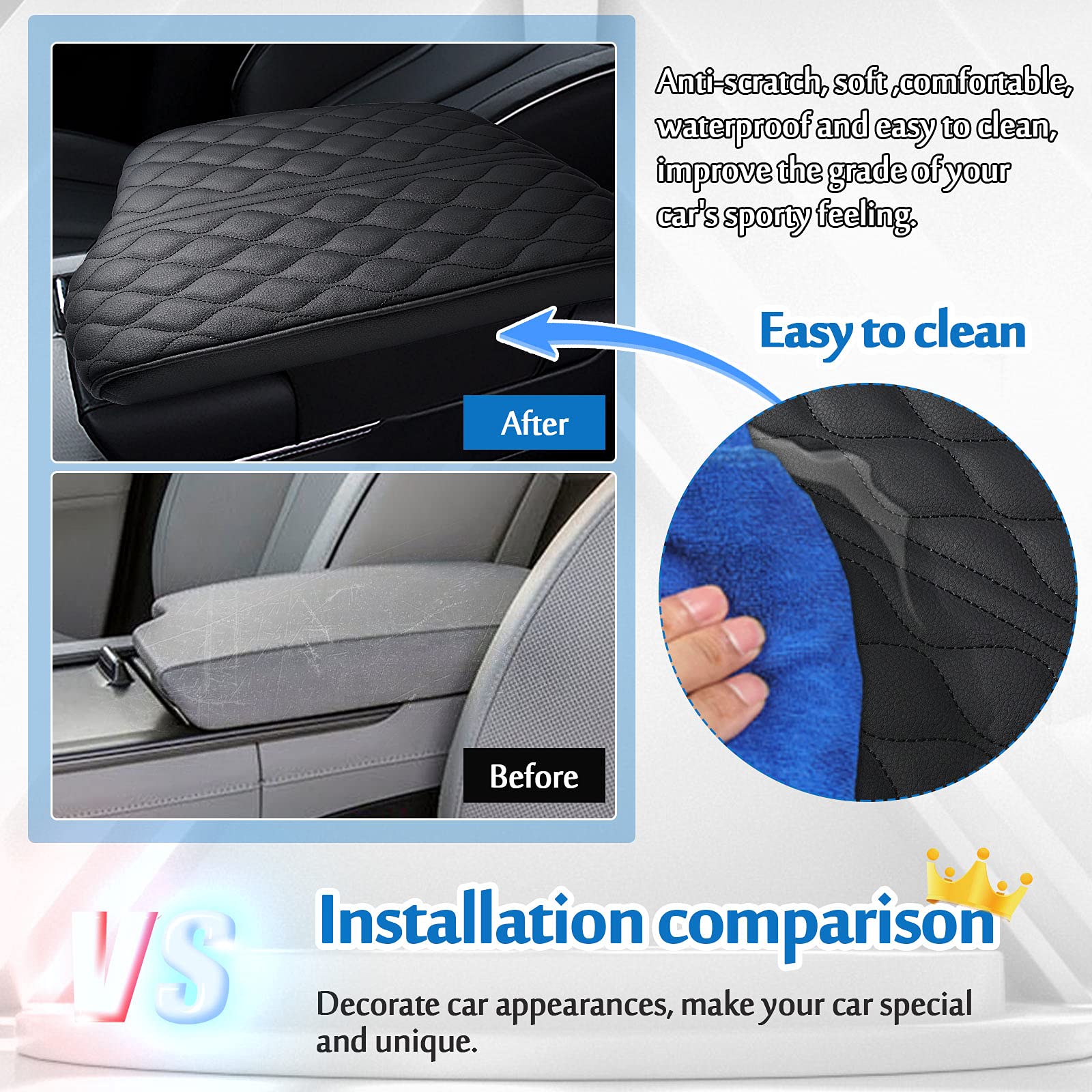 Autorder Palisade center-console-cover protects lid from scratches and scuffs.