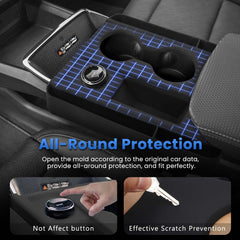 Autorder seat-gap storage insert fits securely in the Equinox center area.