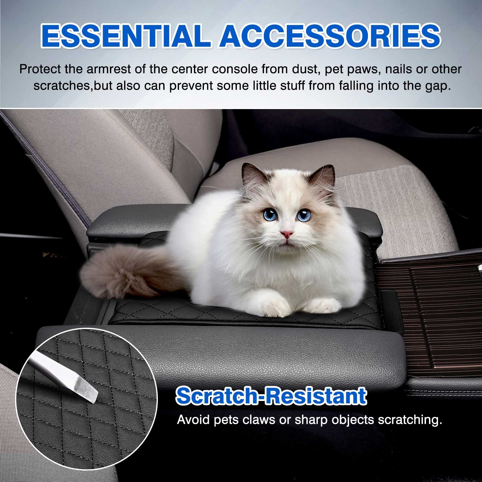 Autorder memory foam armrest padding supports relaxed posture during highway trips.