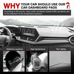 Autorder velvet dash mat with soft texture adds premium feel