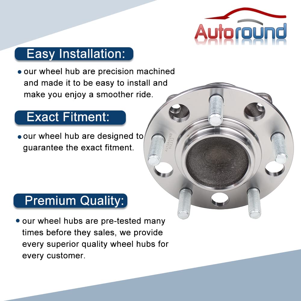 Autoround 512332 rear hub for Caliber promoting reliable wheel rotation and OEM-like fit.