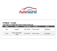 Autoround 512460 flange diameter and bolt pattern details for reliable replacement.