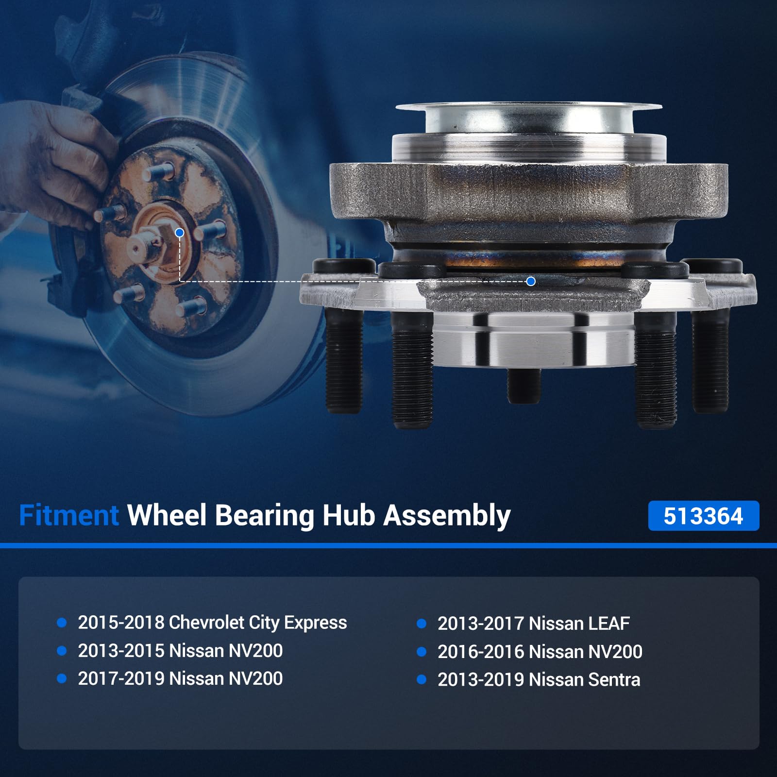 Autoround 513364 Nissan Leaf hub assembly highlighting compatibility and reliability