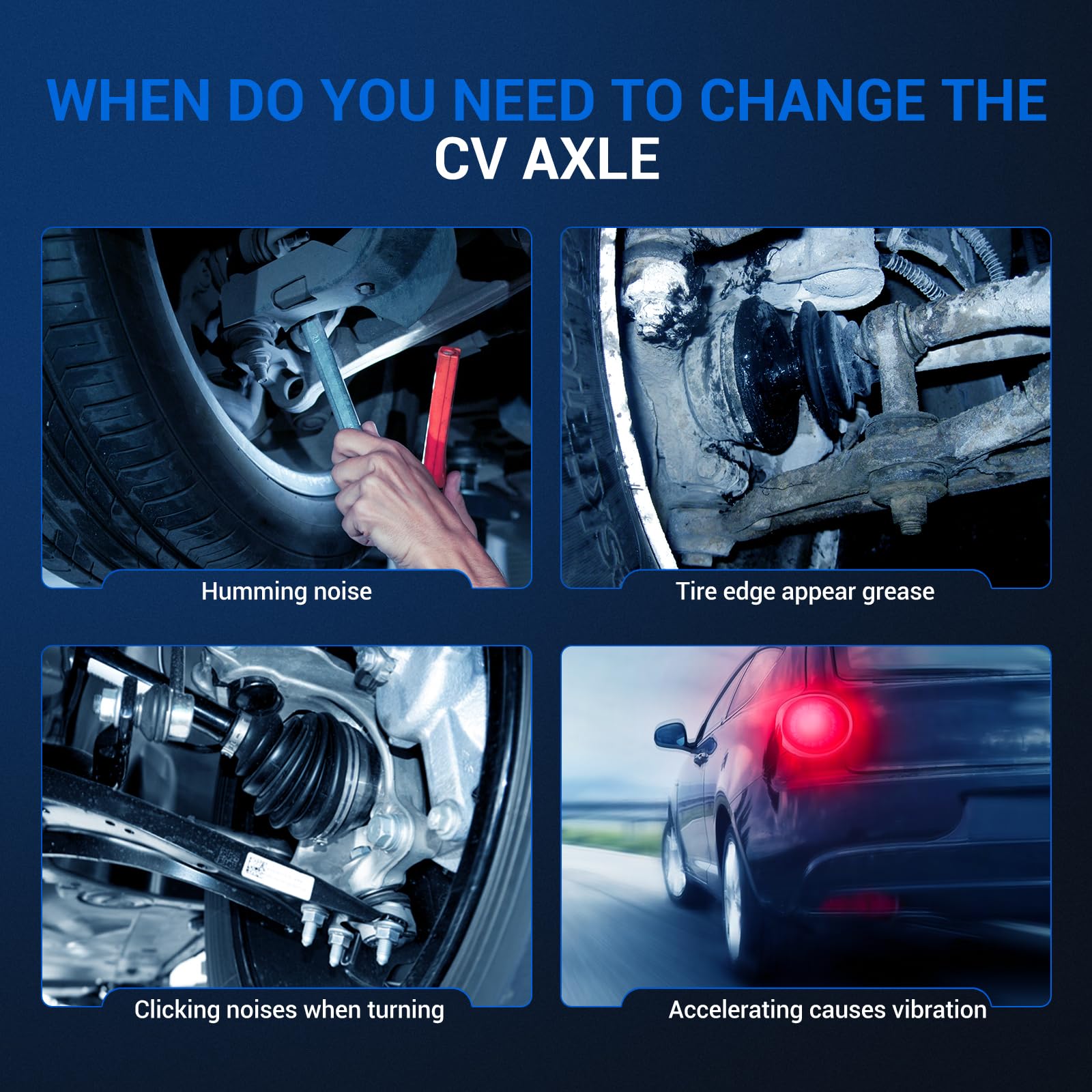 Autoround 665265 CV axle inner joint closeup emphasizing tight tolerances for balanced torque