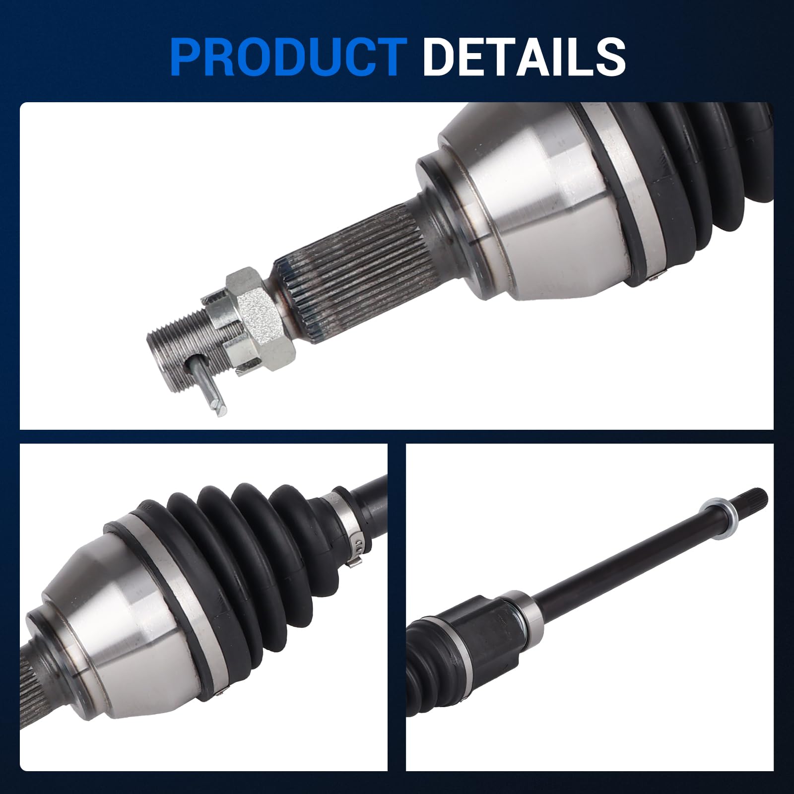 Compatibility label on Autoround 666431 CV axle, compatible with 2013-2018 Altima sedan.