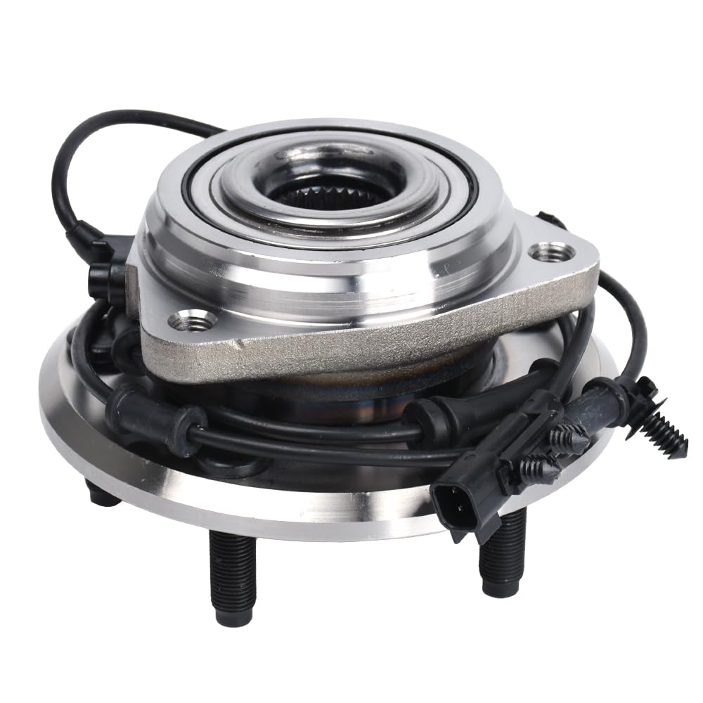Autoround front wheel bearing and hub assembly on Jeep Wrangler showing fit for 2011-2017 models