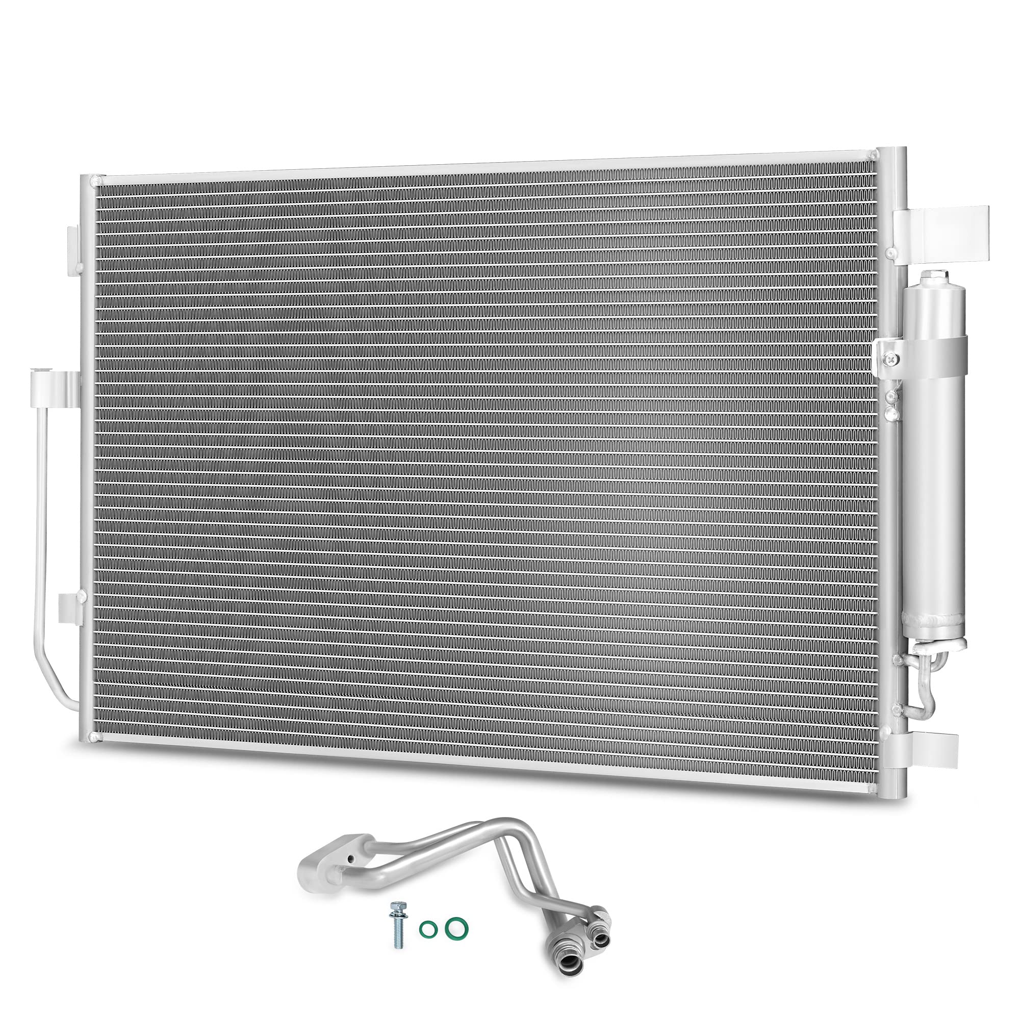 AUTOSAVER88 A/C condenser for Altima front view with direct-fit compatibility