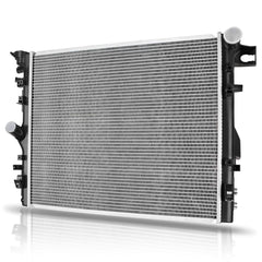 AUTOSAVER88 radiator front view for Jeep Wrangler showing rugged build for cooling