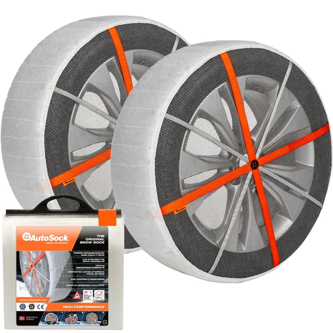 AutoSock HP695 2-pack stored compactly for easy transport.