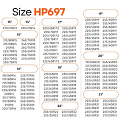 AutoSock HP697 lightweight design offers secure traction without bulk.
