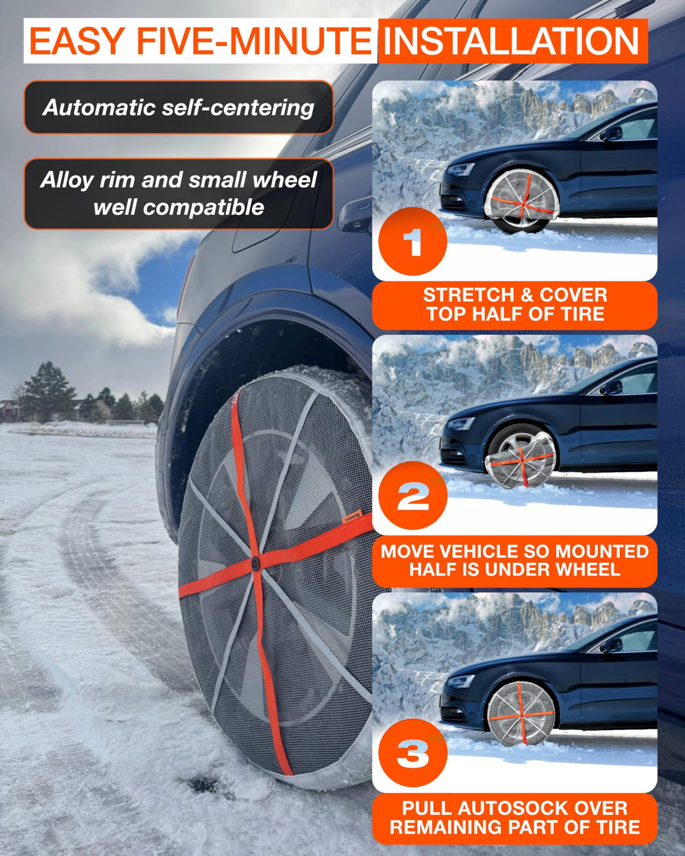 AUTOSOCK HP870 material close-up highlights tear resistance.