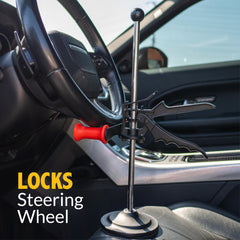 AUTOSOLO universal-fit alignment tool demonstrates compatibility with cars, trucks, and SUVs.