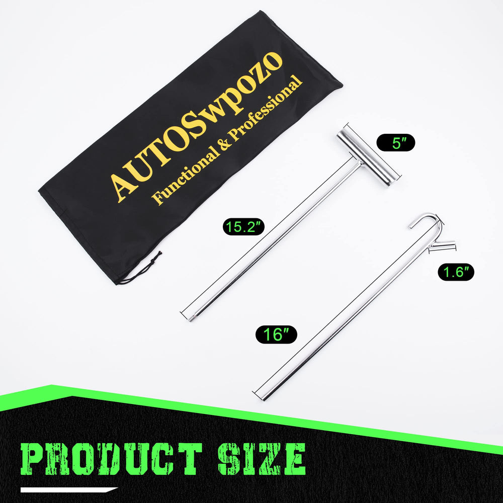  AUTOSwpozo 5th Wheel Puller at 32-inch length demonstrating reach and leverage.