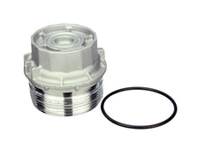 Autotecnica aluminum oil filter cover cap durable finish resists heat and corrosion.