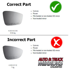 AutoTruckMirrorsUnlimited adhesive pad ensures secure bonding for reliable long-lasting fit.
