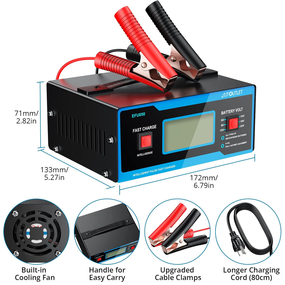 AUTOUTLET upgraded 8V charger with extended length cable for flexible placement