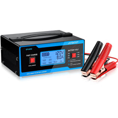 AUTOUTLET upgraded 8V charger with carrying handle for easy transport