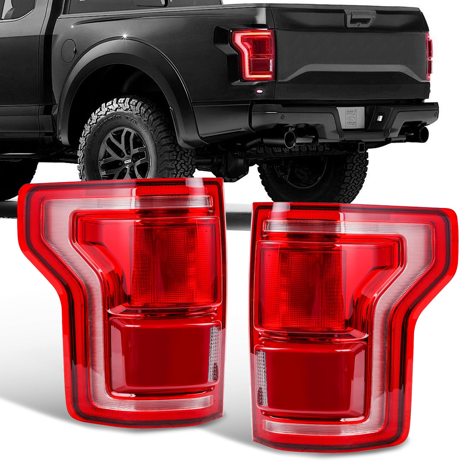 Autoverve left driver LED tail light for Ford F-150 enhances signaling