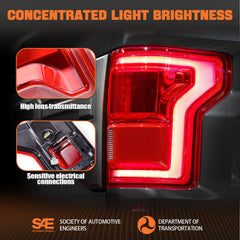 Autoverve tail light lens crystal clear for bright, even transmission.