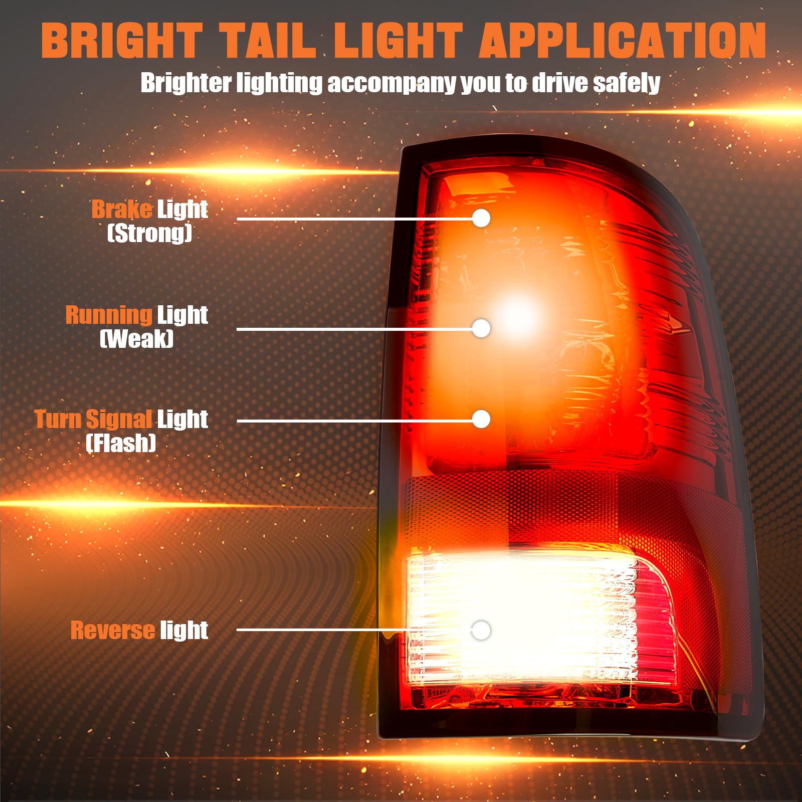 Autoverve tail light left for Dodge Ram 2500 enhances signaling reliability