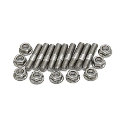 Close-up of 304 stainless steel studs and nuts highlighting durability