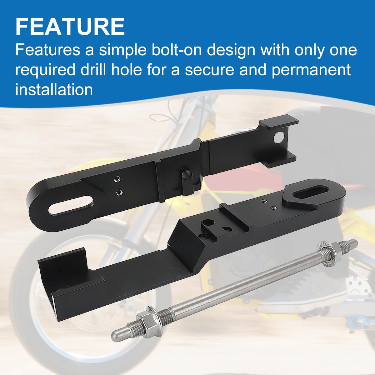 AUTOVIC bolt-on installation close-up demonstrates simple setup with one drill hole.
