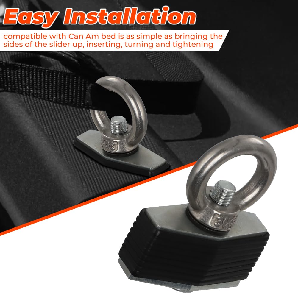AUTOVIC bed anchors connecting rear rack to bed rails for stable cargo setup
