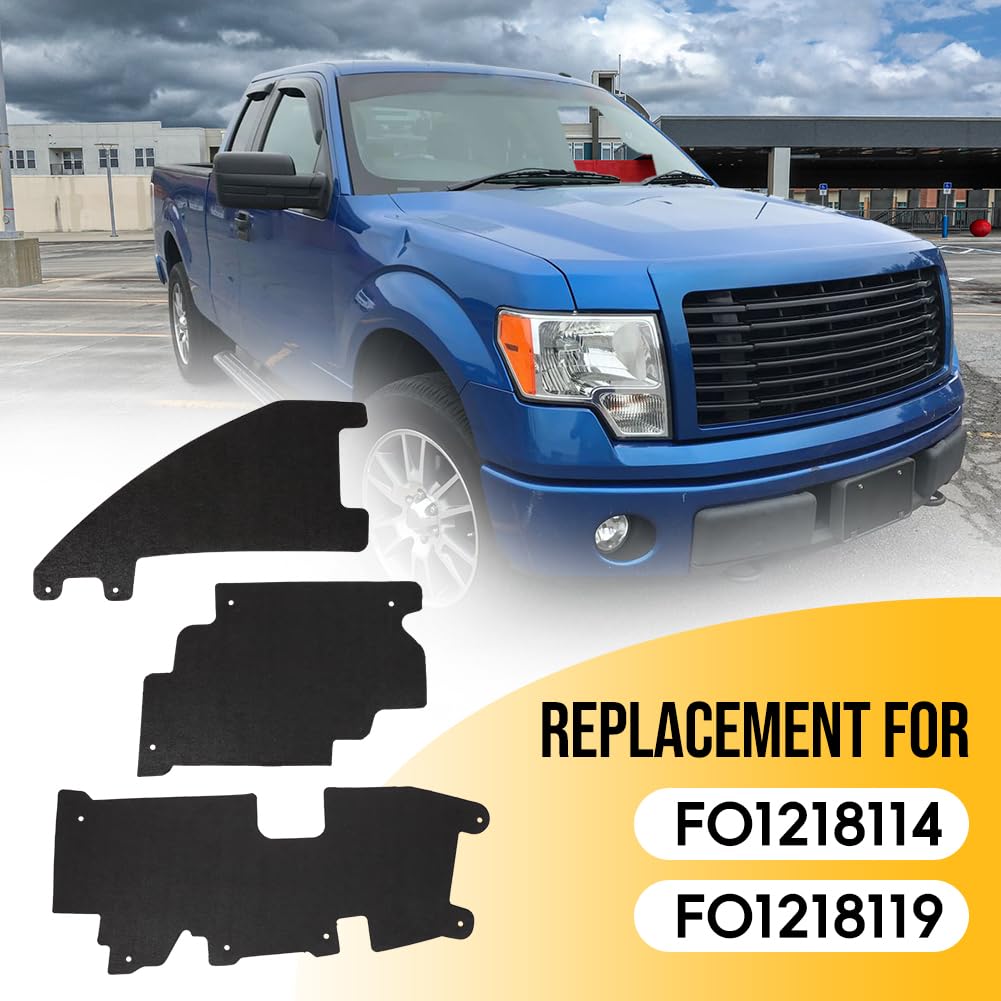 AUTOVIC F150 Grille Air Deflector side-install demonstrates quick mounting.
