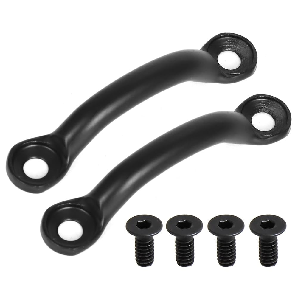 AUTOVIC Jeep Wrangler door footman bracket set, front view showing fit