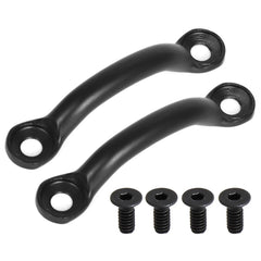 AUTOVIC Jeep Wrangler door footman bracket set, front view showing fit