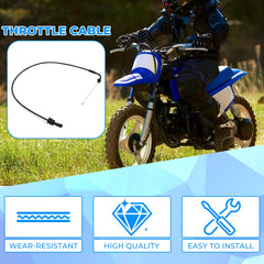 AUTOVIC throttle cable installation-ready with matched ends for quick upgrade.