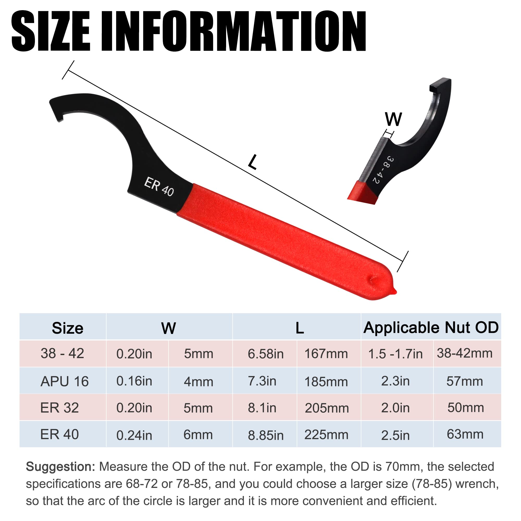 AutoWanderer Tool coilover spanner universal-fit for multiple suspension components