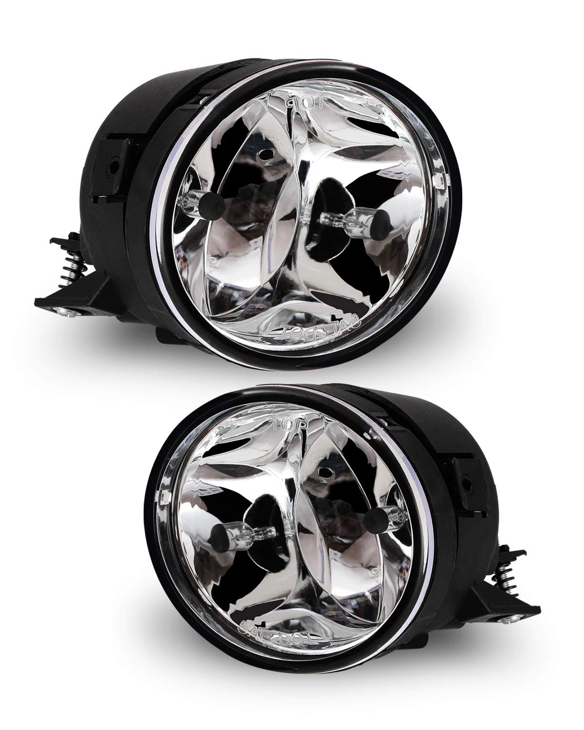 AUTOWIKI fog lights for Nissan Titan/Armada — front-view pair with clear lenses for better visibility