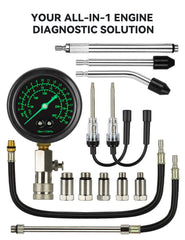 AUTOWN 13-piece diagnostic kit with versatile M10 to M18 adapters.