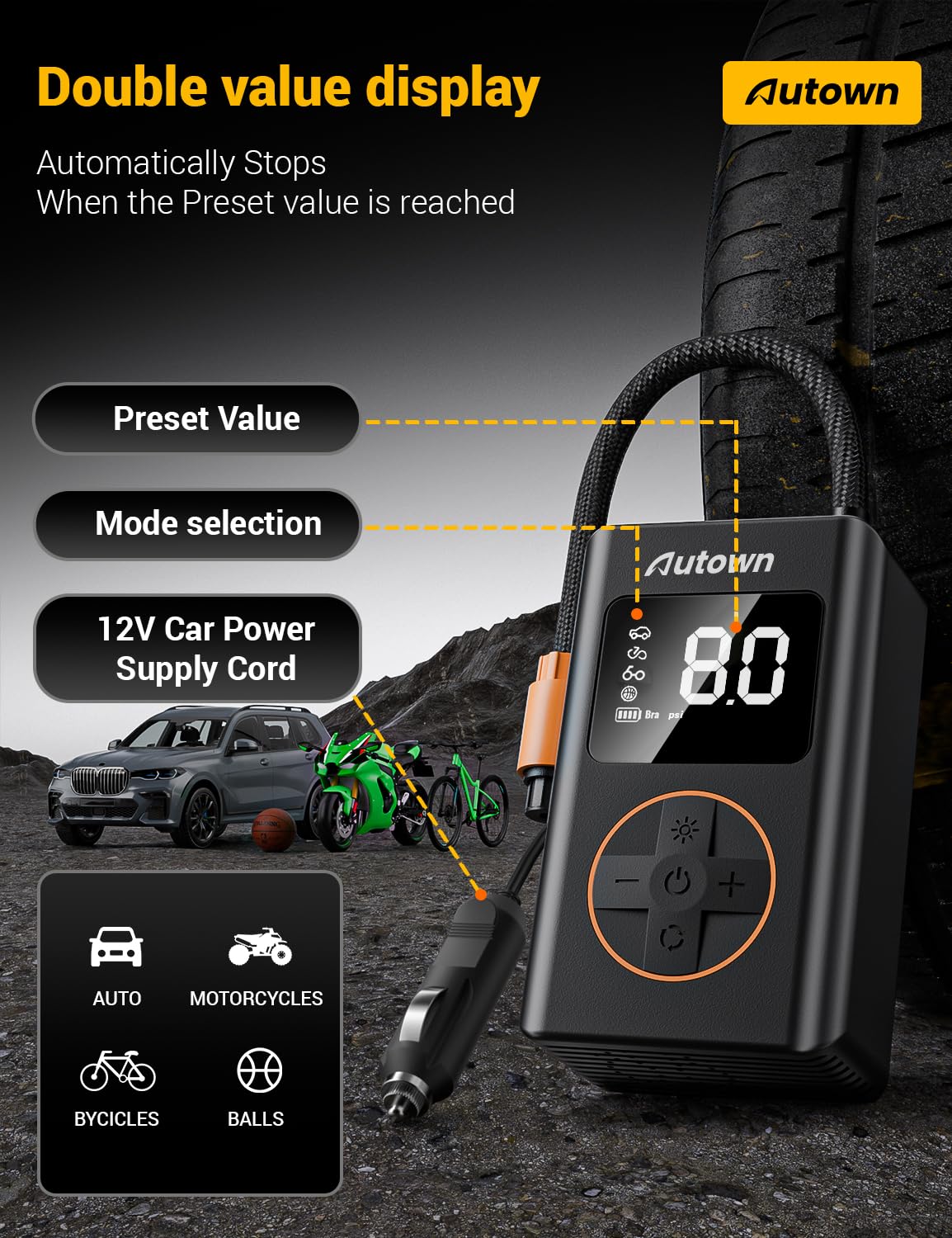 AUTOWN spiral probe tool in use for clean tire puncture opening.