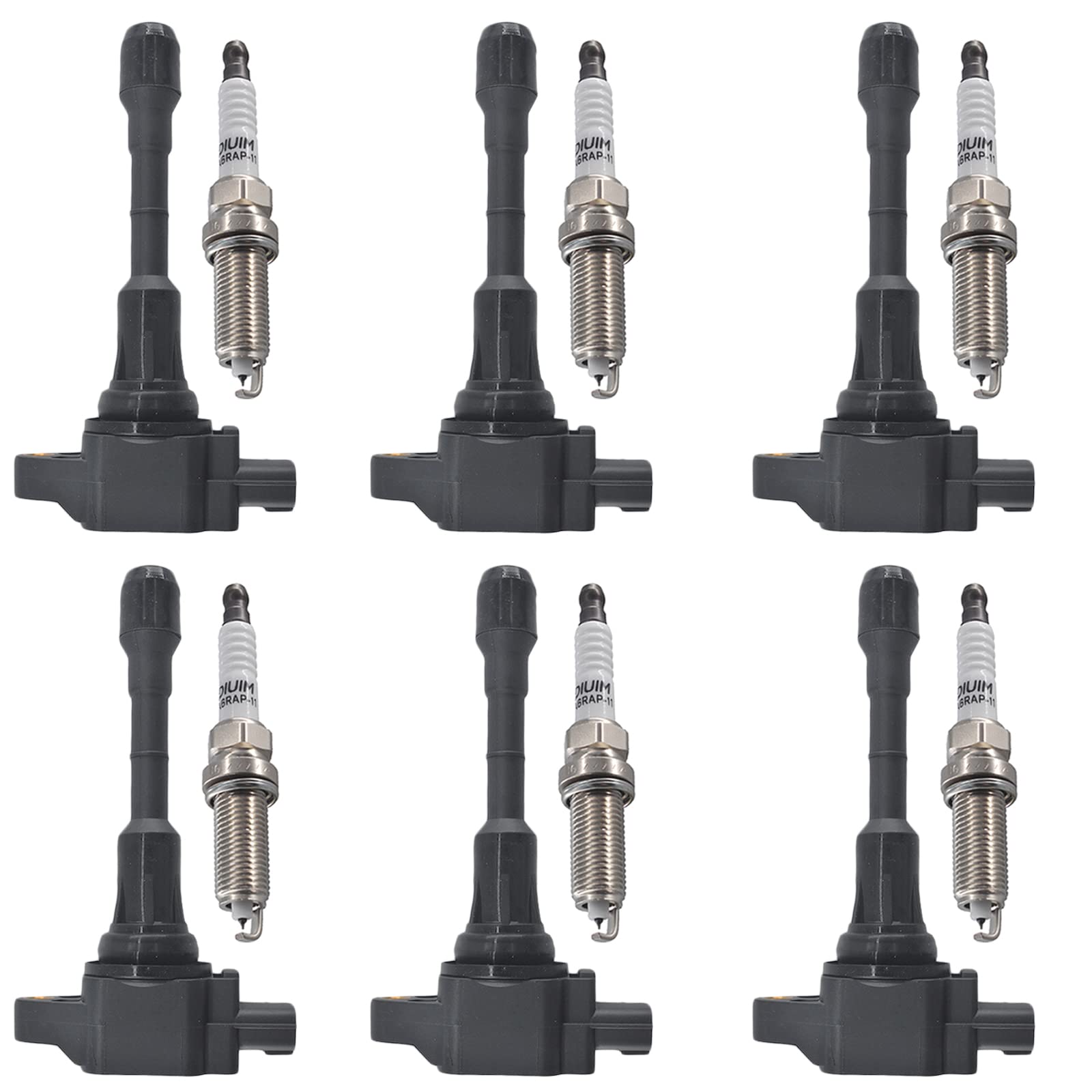 Autowxjq six iridium spark plugs and ignition coils for Nissan and Infiniti engines