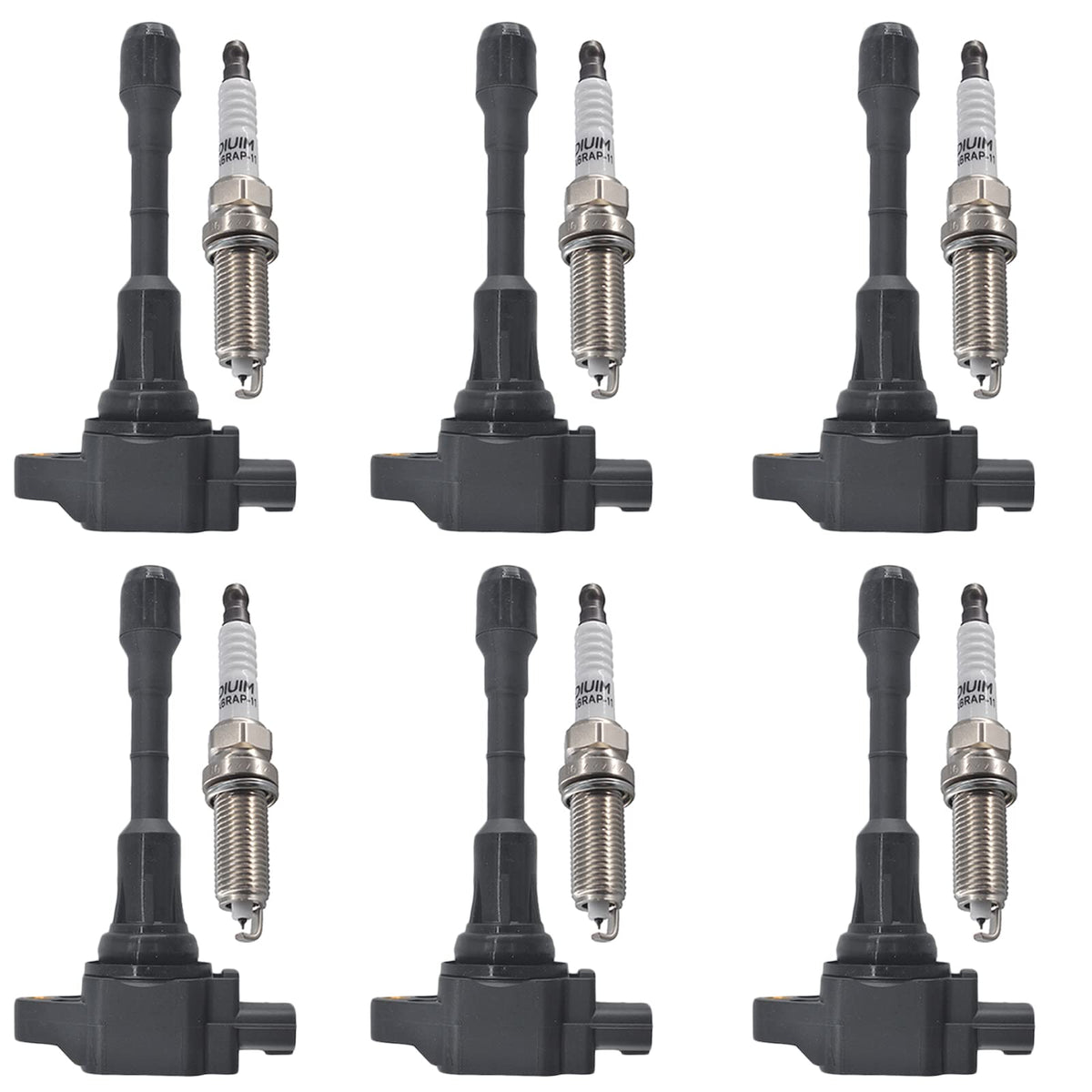 Autowxjq six iridium spark plugs and ignition coils for Nissan and Infiniti engines