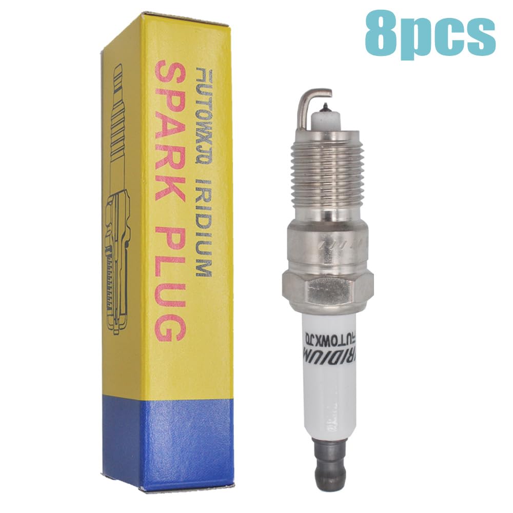 Autowxjq spark plug packaging shows secure 8-pack box and compatibility.